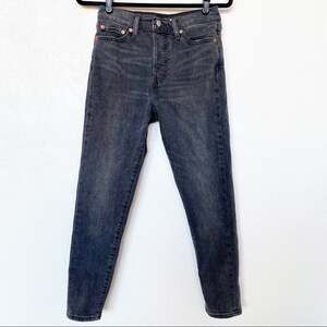 Levi's Wedgie Fit Skinny Jeans Dark Grey Size 28